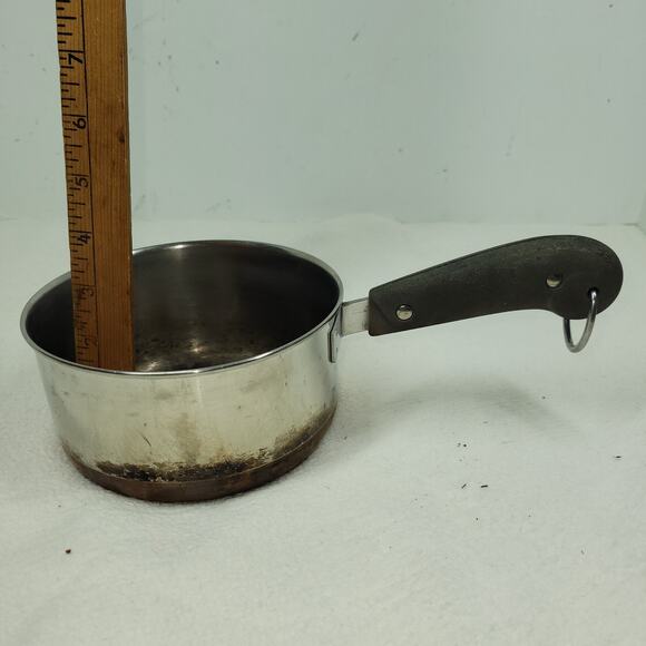 Vintage Paul Revere Ware Saucepan Pan Copper Stainless Steel Cooking Chef Cook - Picture 13 of 16